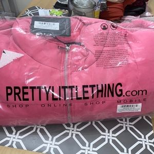 Pink Pretty Little Thing Cropped Puffer